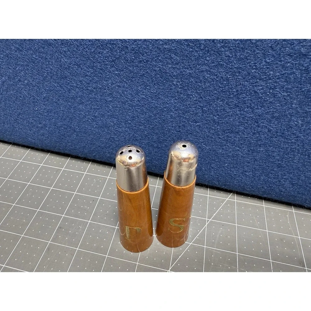 MCM Salt Pepper Shaker Set Plastic Vintage